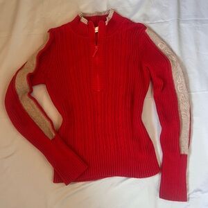 Vintage Y2K DKNY Jeans Knit Quarter Zip Sweater